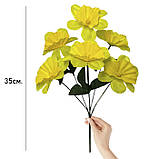 Штучні квіти букет нарциси польові жовті, 35см, фото 3