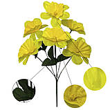 Штучні квіти букет нарциси польові жовті, 35см, фото 5