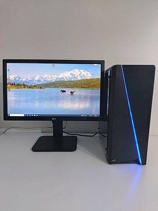 Б/в Комплект: AeroCool Cylon BG MT| i7-4790| 20GB RAM| 500GB SSD+500GB HDD| Radeon RX 470 8GB+LG 24MB37PM-B 24" 1920x1080, фото 1
