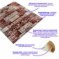 Панель стінова 700х700х3мм Червоне дерево SW-00001896, фото 2