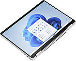 HP Ноутбук ENVY x360 14-fa0005ua 14" WUXGA IPS Touch, AMD R5-8640HS, 16GB, F512GB, UMA, Win11, сріблястий, фото 5