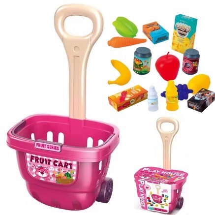 Дитячий візок для супермаркету з продуктами арт. 9239, фото 1