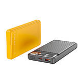 Універсальна Мобільна Батарея Power Bank XO PR217 PD20W+QC22.5W 10000 mAh Колір Жовтий, фото 3
