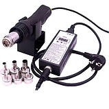 Термофен паяльний портативний Pigong 8858, підставка, термо фен, фото 5