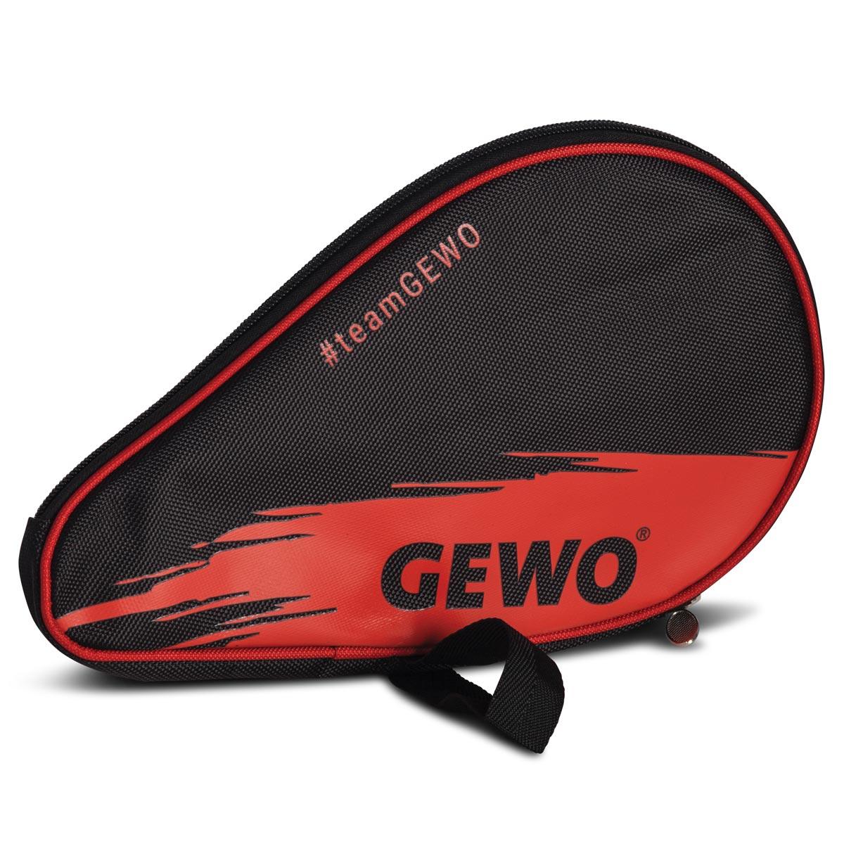 Чохол для ракетки Gewo Round Cover Wave з відділенням для м'ячів Black/Red (109679130), фото 1