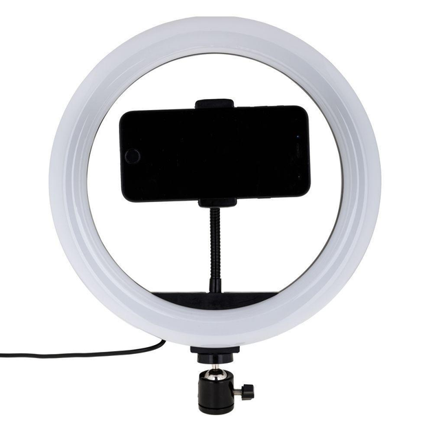 Лампа кільцева різнобарвна без штатива RGB MJ36 36 см