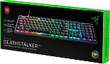 Razer Клавіатура механічна DeathStalker V2 105key, Red Switch, USB-A, EN/RU, RGB, чорний, фото 7