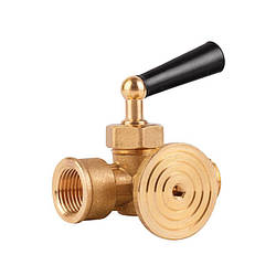 Кран триходою Icma 1/2" ВН під манометр No159