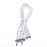 Мережевий шнур 1,8 м 2х0,75 мм Білий