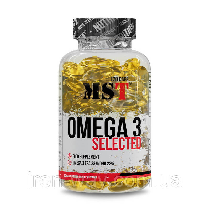 MST Omega 3 Selected (120 caps), фото 1