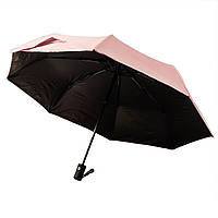 Парасолька компактна складана UV автоматична, рожева