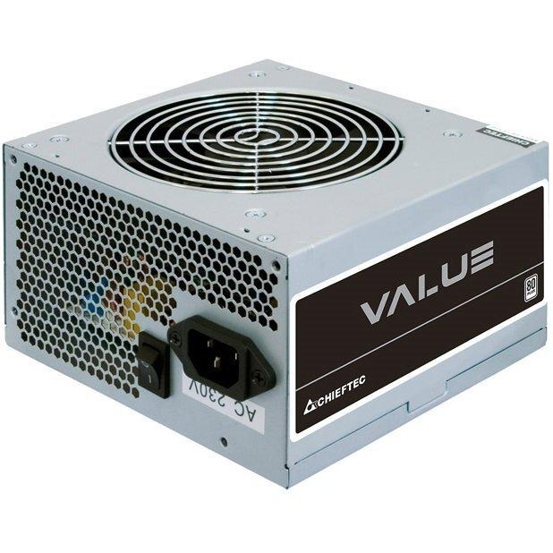 Chieftec Блок живлення Value (400W), >80%, 80+ White(230V Only), 120мм, 1xMB 24pin(20+4), 1xCPU 8pin(4+4),
