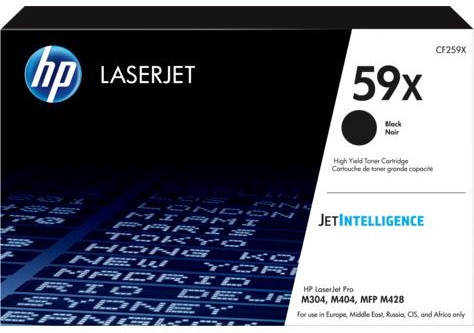HP Картридж 59X LJ Pro M304/404/428, Enterprise M406/M430 Black (10000стор)