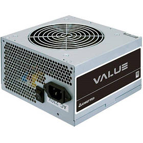 Chieftec Блок живлення Value (400W), >80%, 80+ White(230V Only), 120мм, 1xMB 24pin(20+4), 1xCPU 8pin(4+4),
