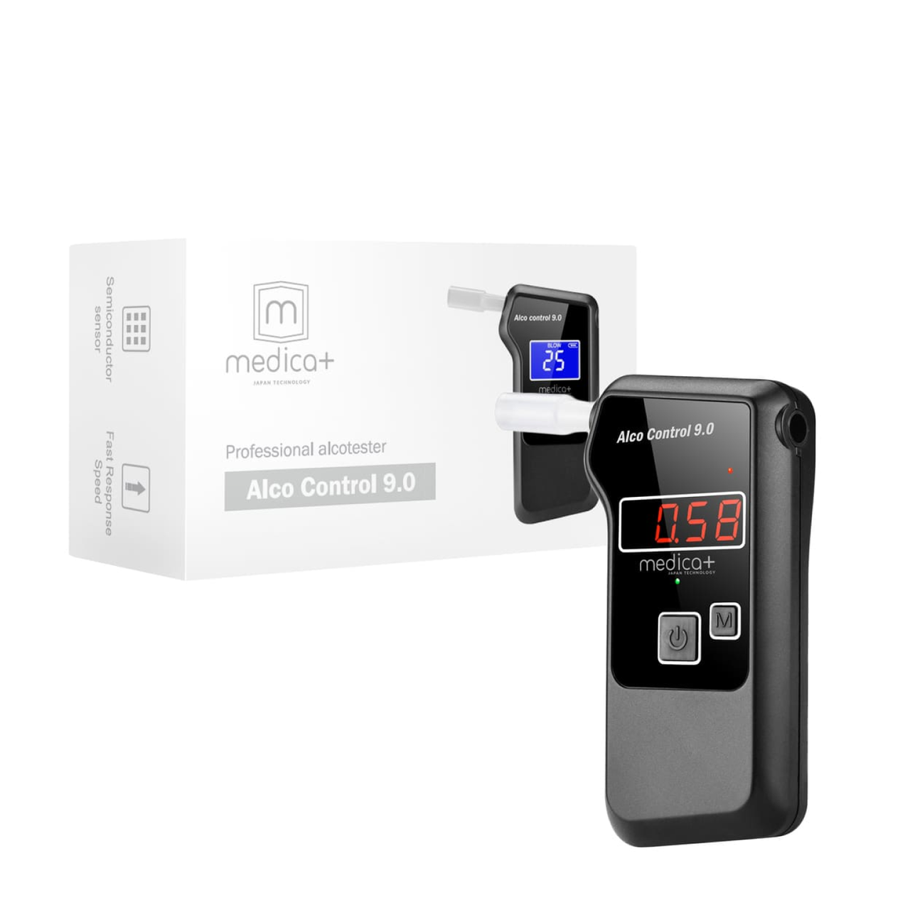 Алкотестер MEDICA+ Електрохімічний AlcoControl 9.0 PRO Алкомат Професійний