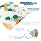 Панель стінова 3D 700х700х4мм Мозаїка зелено-жовта SW-00002015, фото 2