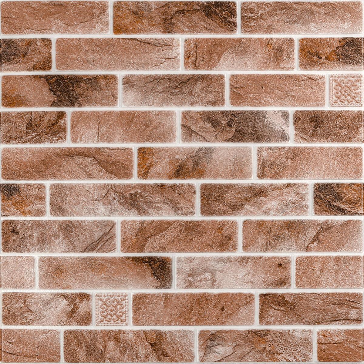 Панель стінова 670х680х4мм Клінкер піщано-коричневий (D) SW-00002004