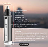 Тример 4 в 1. Машинка для стрижки Kemei 6630 + 4 змінні насадки, фото 2