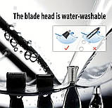 Тример 4 в 1. Машинка для стрижки Kemei 6630 + 4 змінні насадки, фото 6