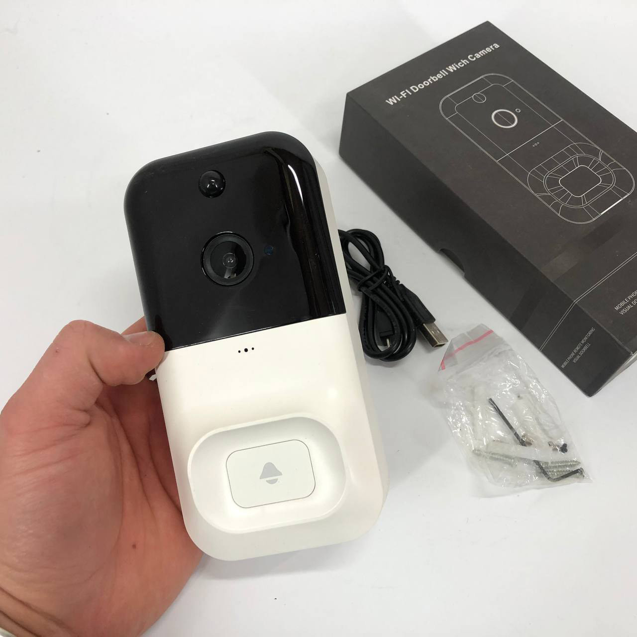 Камери для квартири SMART DOORBELL X5 wifi, Камера escam поворотна, Камера для домашнього використання DR-33, фото 1