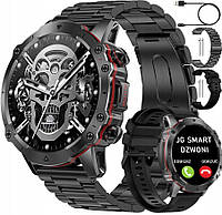 Армійський смарт годинник для військових протиударний, кращий командирський тактичний чорний військовий smart watch