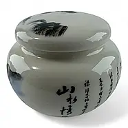 Керамічна баночка з китайським розписом 35968, фото 3