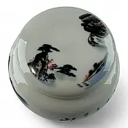 Керамічна баночка з китайським розписом 35968, фото 4