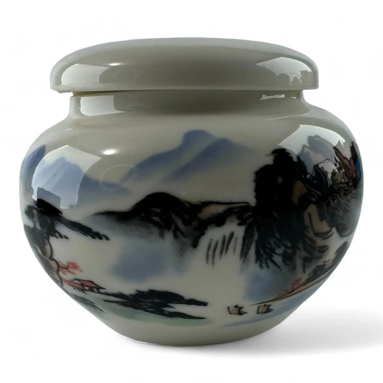 Керамічна баночка з китайським розписом 35968, фото 1