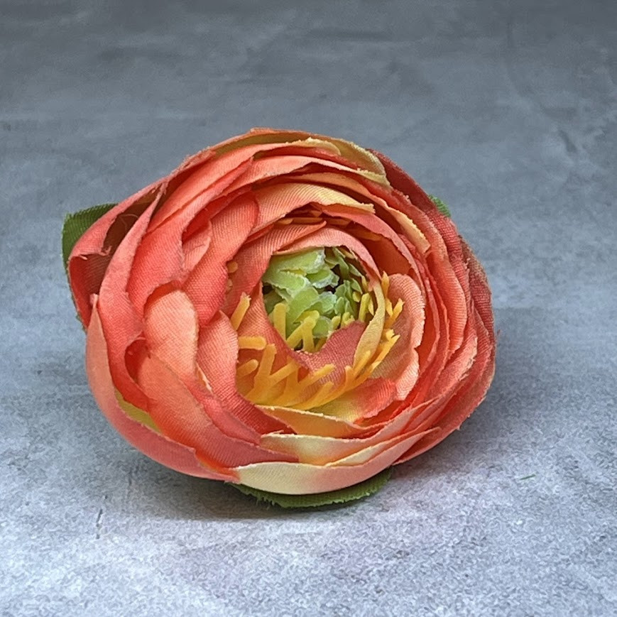 Бутон півонії , колір-оранжевий, розмір 4 см, арт 02563, поштучно, Помаранчевий, фото 1