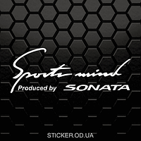 Наклейка на авто — Sports mind Hyundai Sonata