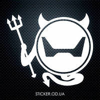 Вінілова наклейка на автомобіль — Honda Чорник