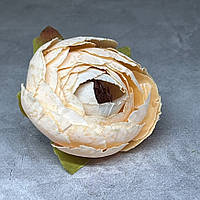 Бутон півонії, колір- персиковий (мармуровий), розмір 4 см, арт 017374, поштучно, Персиковий