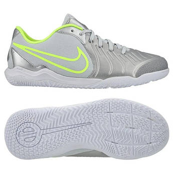 Дитячі футзалки Nike JR TIEMPO LEGEND 10 ACADEMY IC DV4350-001, Сірий, Розмір (EU) — 32
