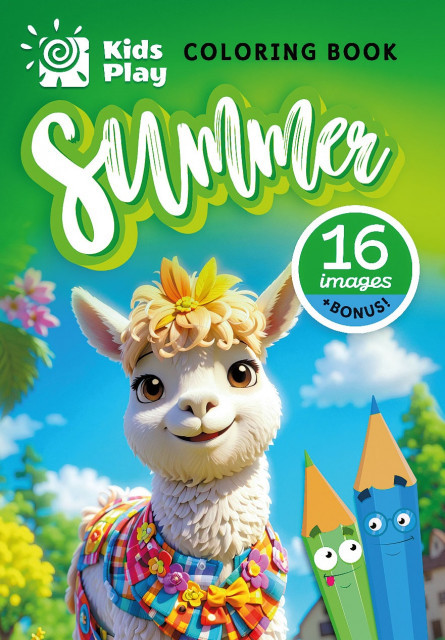 Розмальовка 16 малюнків Літо