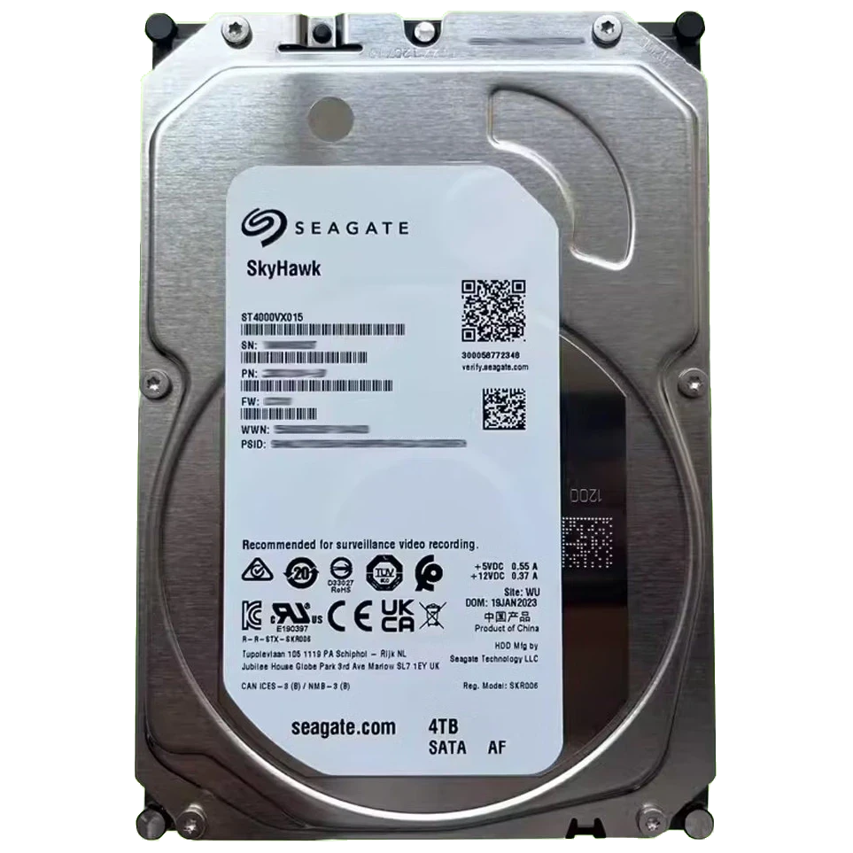 Жорсткий диск внутрішній SEAGATE SkyHawk ST4000VX015 4Тб