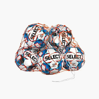 Сітка для м'ячів SELECT 10-12 штук 7370808666-810053, Жовтогарячий, Розмір (EU) — 1SIZE