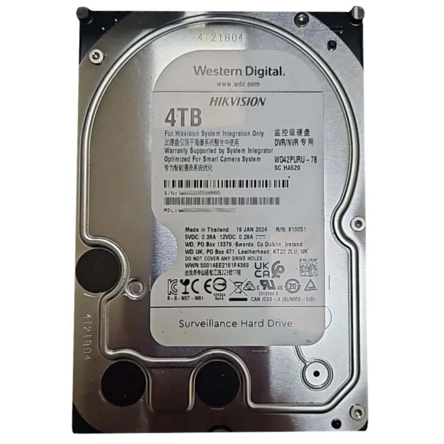 Жорсткий диск внутрішній Western Digital WD42PURU-78 4Тб