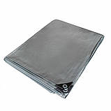 Тент 160 г/м2 5 мх8м "PLANDEKA" покривний тарпауліновий захисний тент від дощу, снігу, сонця для дачі, авто, бас, фото 10