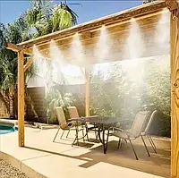 Садовый туманообразователь для беседок Patio Mistcooling система распылитель с 10-метровой системой трубок DAS