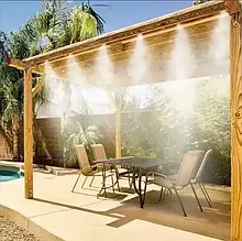 Садовий туманоутворювач для альтанок Patio Mistcooling система розпилювач з 10-метровою системою трубок DAS YU227