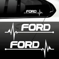 Наклейки на авто Ford pulse/ Форд пульс, 2 шт.