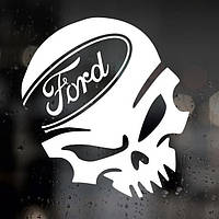 Наклейка на авто — Ford Череп