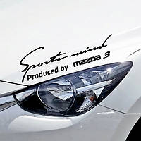 Вінілова наклейка на капот Mazda 3 Sports Mind
