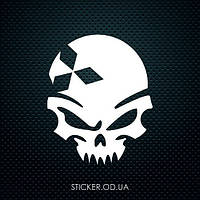 Вінілова наклейка на авто — Череп MITSUBISHI