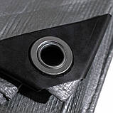 Тент 160 г/м2 6х10м "PLANDEKA" тарпауліновий від дощу, снігу, сонця, захисний тент для дачі та авто, фото 5
