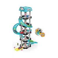 Іграшковий трек дитячий перегоновий паркінг 62 предмети для збирання Блакитний Rail Car MH2003 Топ продаж