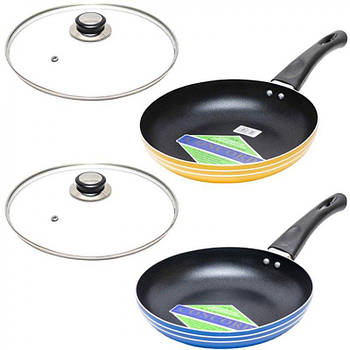 Сковорода з кришкою, антипригарне покриття 24х4, 5см 367-3(114472) G-Rich