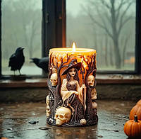 Силіконова форма молд для виготовлення свічок "Відьмочка"