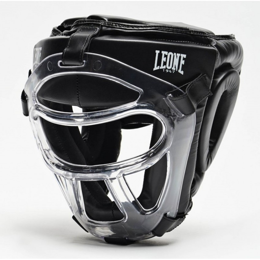 Шолом боксерський Leone Plastic Pad Black. Шолом боксерський тренувальний Leone Plastic Pad. Розмір XS/S, фото 1