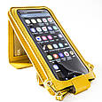 Жіноча сенсорна сумка для 2-х телефонів, документів і грошей жовта, фото 2